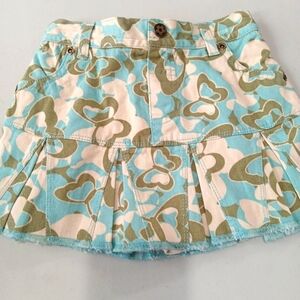 Camo Jean skort